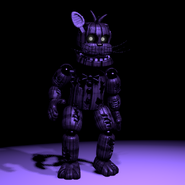 Shadow Maxie's full body model shown in the Extras.