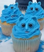 A Fox Dropping that seems to look like a cupcake.