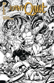 Cover I Art by Chad Hardin, line art variant.