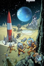 Cover E Art by Chad Hardin, virgin variant.