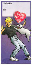 Valentine #3, featuring Jonny and Bandit, "Happy Valentine's Day!"