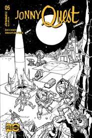 Cover I Art by Chad Hardin, line art variant.