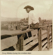 Doug Wildey during his cowboy days, part of the inspiration for Jonny's grandfather Doug