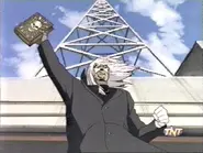 Ezekiel Rage holding the book