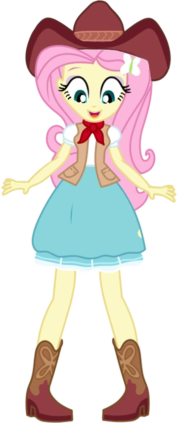 My Little Pony Equestria Girls Fluttershy mini-doll and a translucent pink unicorn figure. 850