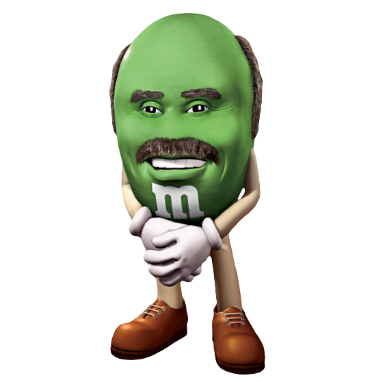 green m and m