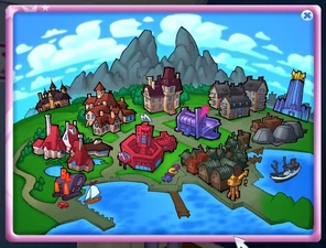 Mapa wyspy w Akademii Gwiazd