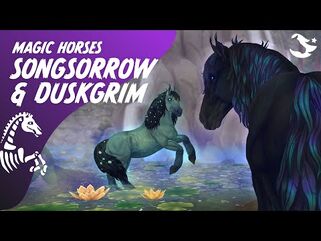 Meet Duskgrim and Songsorrow! 🪶☠️ - Star Stable Magic Horses ✨