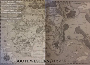 Mapa z książki Tajemnica Złotych Wzgórz