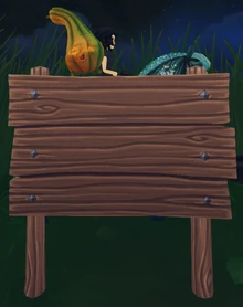 The information board at 