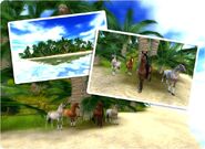 Unreleased variation of the Andalusian advertising Horse Island.