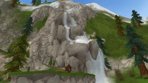 Valedale Lake waterfall