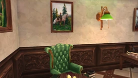 A painting of a Rune Runner in the first room