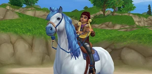 Lisa grająca na Harfie