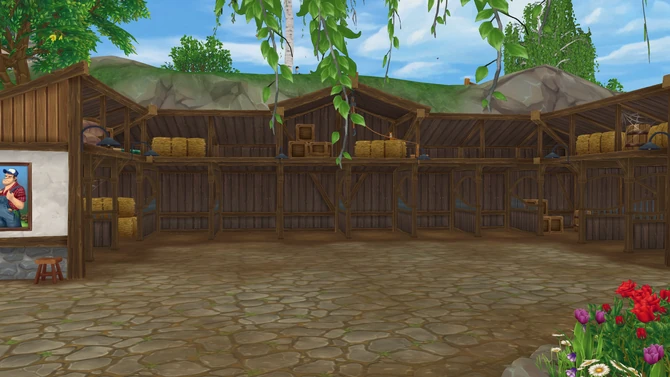 Updated appearance, horse sale area