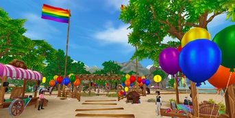 Fort Pinta Beach during the festival