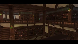 The top floor of the interior