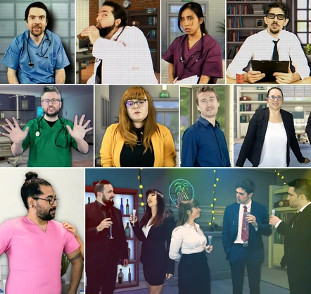 Les personnages du Let's Play Narratif - Code Bleu