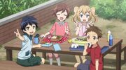 Shuu, Hana, Hitomi and Yamamoto as children.