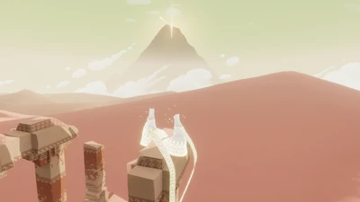 Its a bit hidden behind small hills.