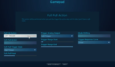Remapping Left Trigger command
