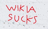 Wikia sucks graffiti