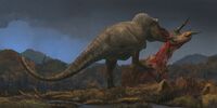 Tyrannosaurus eating 1