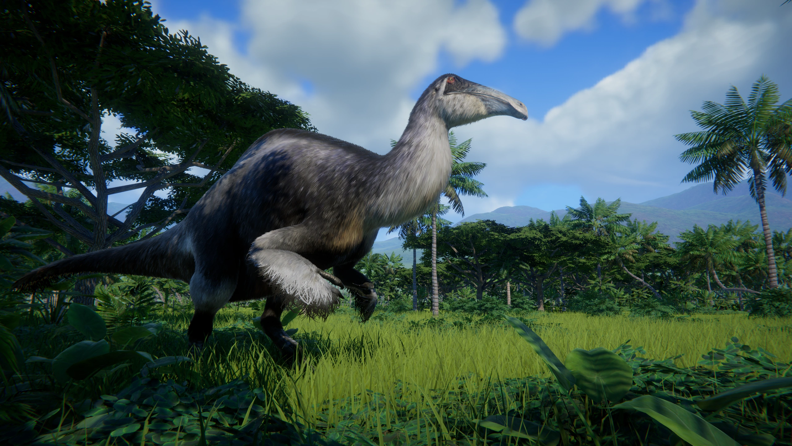 FEATHERED GIANTS: Deinocheirus VS Therizinosaurus - Jurassic World  Evolution 2 