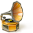 Disc phonograph record gramophone styled icon.png