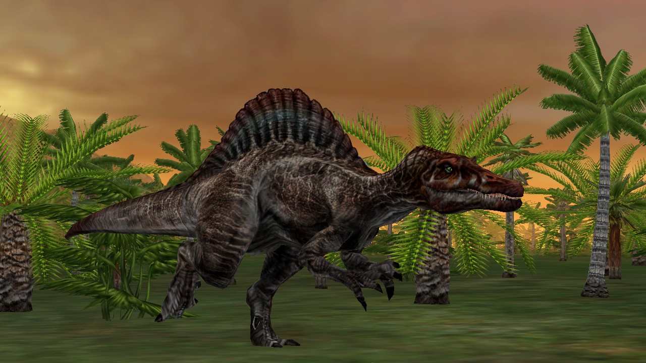 jurassic park operation genesis spinosaurus vs allosaurus