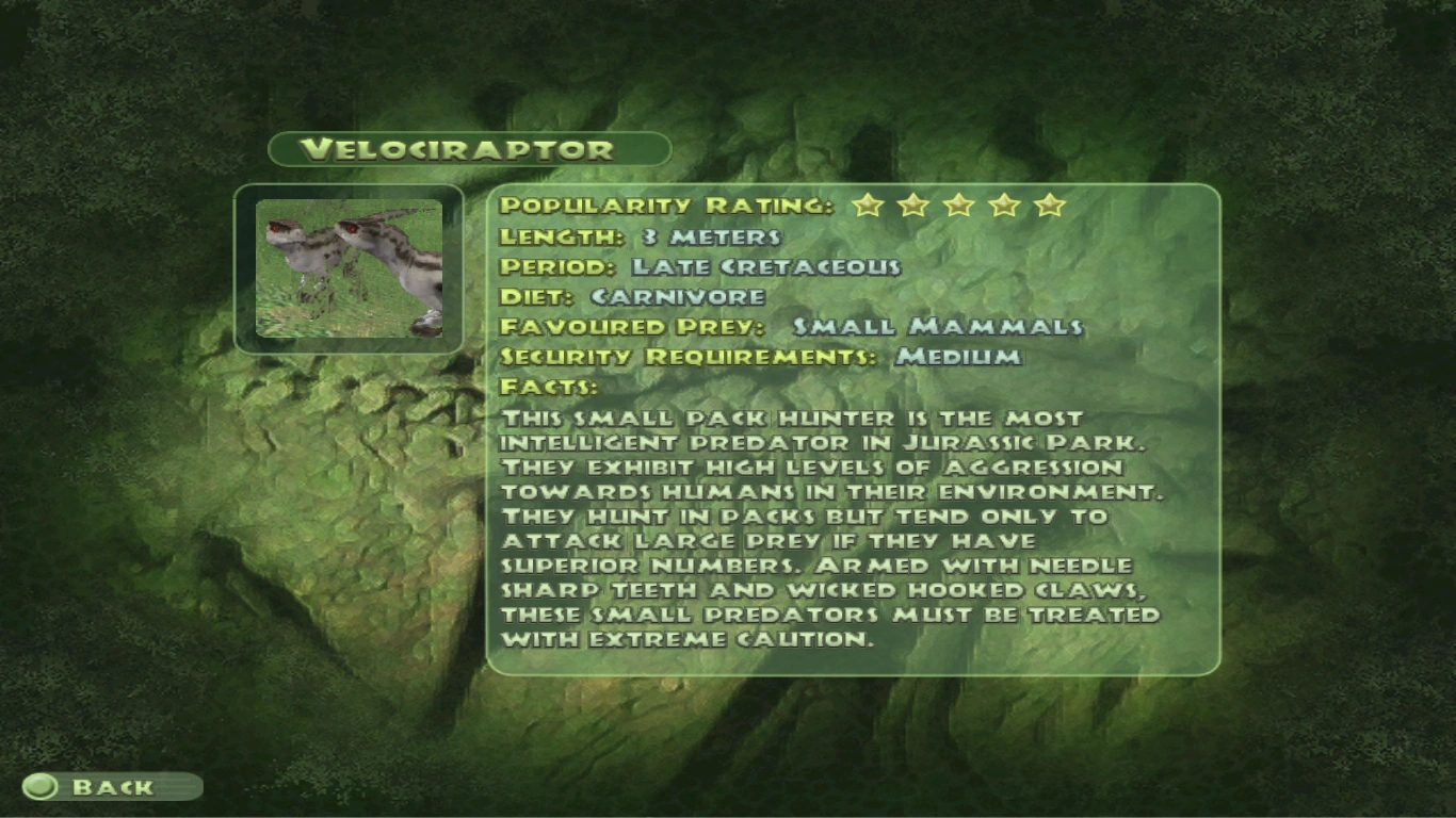 Jurassic Park Operazione Genesis Raptor LOST WORLD STYLE TIGER