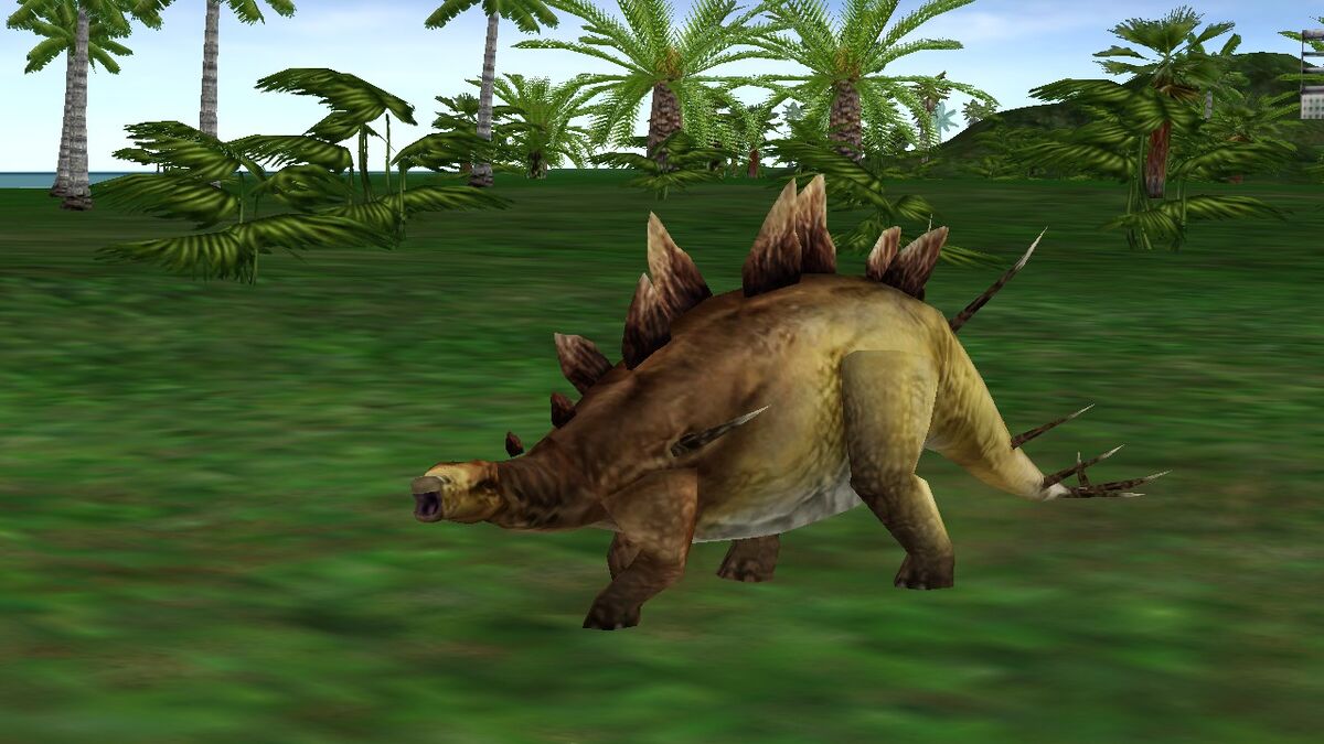 jurassic park operation genesis stegosaurus