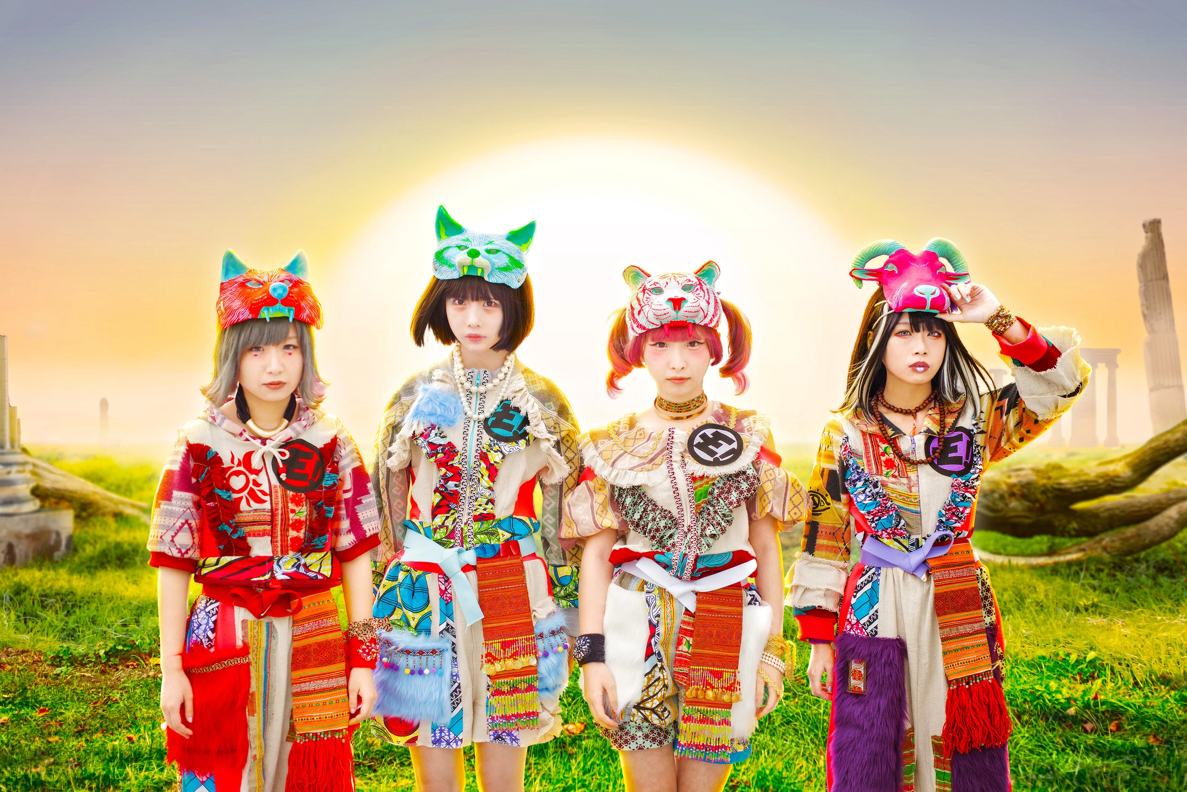 Japanse alternatieve idol groep You'll Melt More! groep foto november 2017
