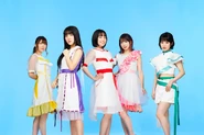 Promotional photo for Mirai wa Onna no Tame ni Aru (Kiyono, JUNNA, Minori, Nozomi, & Nao)