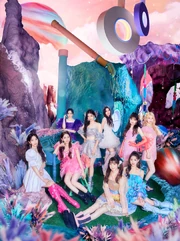 NiziU promoting the digital single.