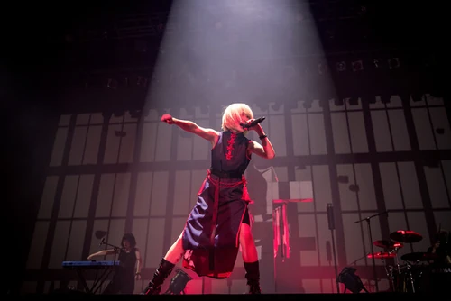 Photo from her One Man Live "刮目相待" on June 1, 2018