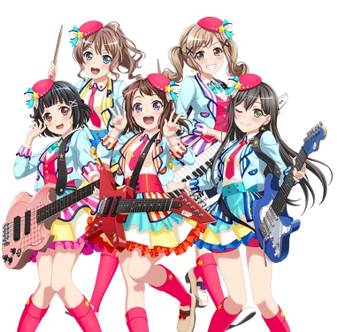 The characters of Poppin'Party