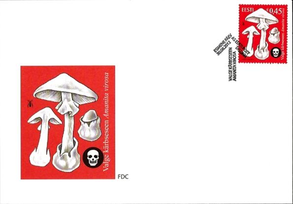 Estonia 2012 Estonian Mushrooms – The European Destroying Angel FDCa