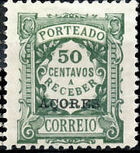 Azores 1922 Postage Due Stamps of Portugal Overprinted (1st Group) d
