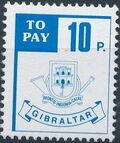 Gibraltar 1984 Postage Due Stamps d