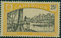 Cameroon 1925 Man Felling Tree h