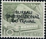 Switzerland 1950 Landscapes and Technology Official Stamps for The International Labor Bureau b