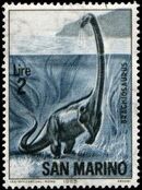 San Marino 1965 Dinosaurs b