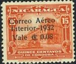 Nicaragua 1932 Stamps of 1914-1932 Surcharged in Black g