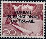 Switzerland 1950 Landscapes and Technology Official Stamps for The International Labor Bureau c