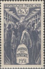 France 1951 Stamp Day a