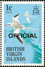 British Virgin Islands 1986 Birds Ovptd