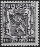 Belgium 1949 Coat of Arms, Precanceled and Surcharged a