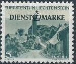 Liechtenstein 1947 Stamps of 1944-1945 overprinted - Official Stamps a