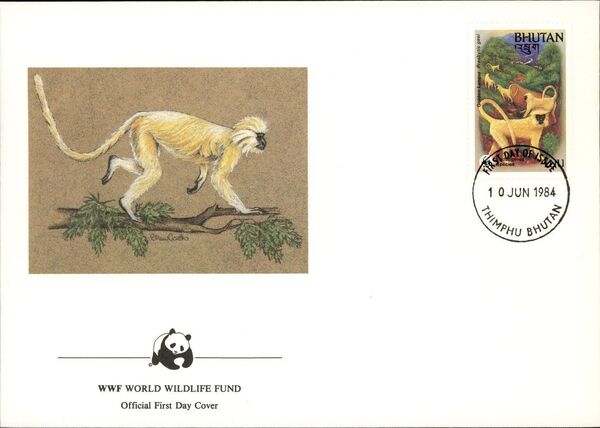 Bhutan 1984 WWF - Golden Langur n